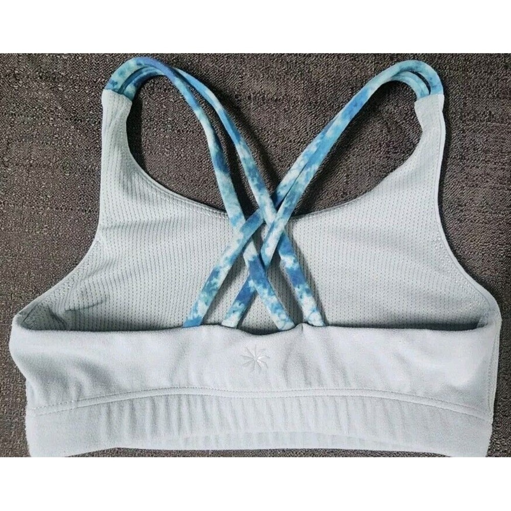 Athleta Girl Upbeat Bra 2.0 Sage Strappy Back Wireless Active Sports XS 6 EUC